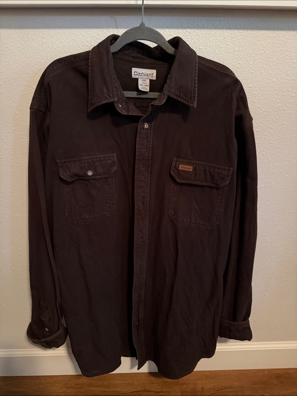 Carhartt Men's Brown Canvas Shirt Jacket